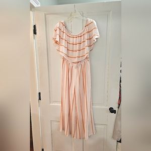 Buddy Love L Pink and Orange Jumpsuit